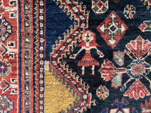 fig 1. Antique Qashqa'i Rug, Kashkuli Tribe, Fars Province, South-West Persia.