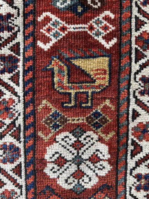 ANTIQUE KHAMSEH CONFEDERACY RUG BAHARLU TAYEFEH FARS PROVINCE SOUTHWEST PERSIA - ADDITIONAL PHOTO 3