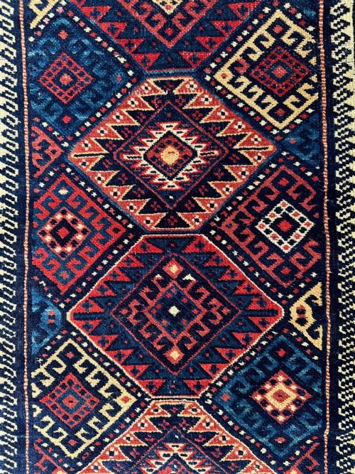 ANTIQUE BALISHTFACE PILLOW BAGFACE KORDI TRIBES QUCHAN REGION KHORASSAN PROVINCE NORTHEAST PERSIA - ADDITIONAL PHOTO 1
