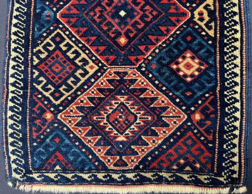 ANTIQUE BALISHTFACE PILLOW BAGFACE KORDI TRIBES QUCHAN REGION KHORASSAN PROVINCE NORTHEAST PERSIA - ADDITIONAL PHOTO 4