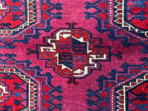 ANTIQUE TURKMEN CHUVAL TEKE TRIBES AKHAL OASIS TURKMENISTAN CENTRAL ASIA - ADDITIONAL PHOTO 2