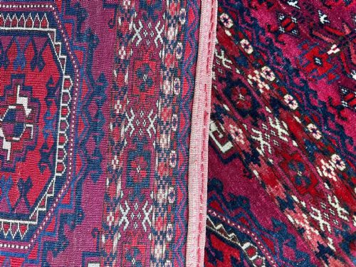ANTIQUE TURKMEN CHUVAL TEKE TRIBES AKHAL OASIS TURKMENISTAN CENTRAL ASIA - ADDITIONAL PHOTO 4