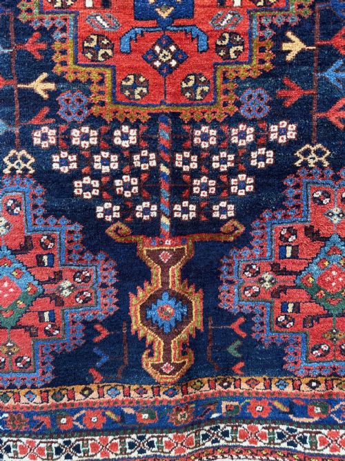 ANTIQUE AFSHAR RUG NEIRIZ REGION KERMAN PROVINCE SOUTH PERSIA - ADDITIONAL PHOTO 3