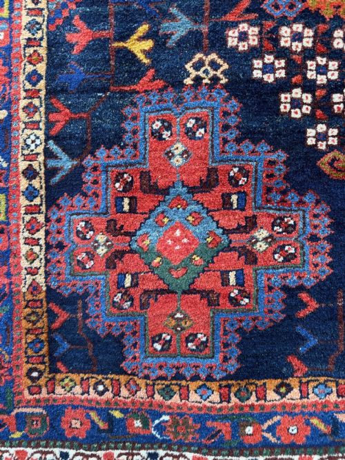 ANTIQUE AFSHAR RUG NEIRIZ REGION KERMAN PROVINCE SOUTH PERSIA - ADDITIONAL PHOTO 4