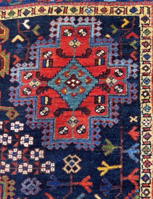 ANTIQUE AFSHAR RUG NEIRIZ REGION KERMAN PROVINCE SOUTH PERSIA - ADDITIONAL PHOTO 6