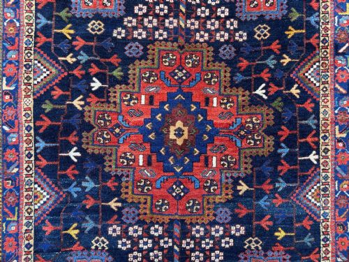 ANTIQUE AFSHAR RUG NEIRIZ REGION KERMAN PROVINCE SOUTH PERSIA - ADDITIONAL PHOTO 8