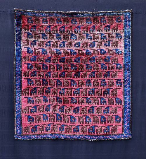 ANTIQUE BALUCH RUG BAHLULI SUBTRIBE KHORASSAN PROVINCE NORTHEAST PERSIA