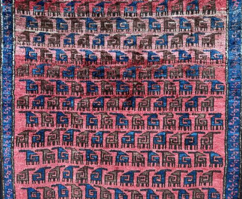 ANTIQUE BALUCH RUG BAHLULI SUBTRIBE KHORASSAN PROVINCE NORTHEAST PERSIA - ADDITIONAL PHOTO 1