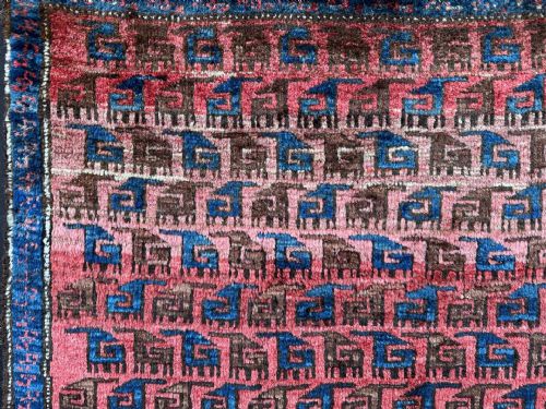 ANTIQUE BALUCH RUG BAHLULI SUBTRIBE KHORASSAN PROVINCE NORTHEAST PERSIA - ADDITIONAL PHOTO 2