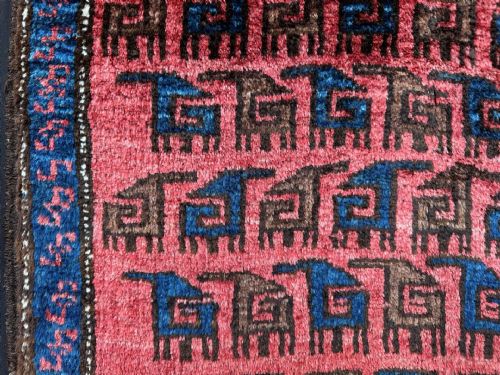 ANTIQUE BALUCH RUG BAHLULI SUBTRIBE KHORASSAN PROVINCE NORTHEAST PERSIA - ADDITIONAL PHOTO 3