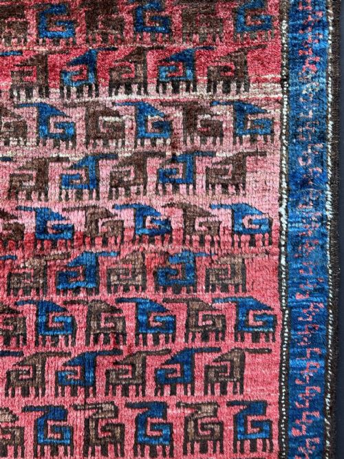 ANTIQUE BALUCH RUG BAHLULI SUBTRIBE KHORASSAN PROVINCE NORTHEAST PERSIA - ADDITIONAL PHOTO 4