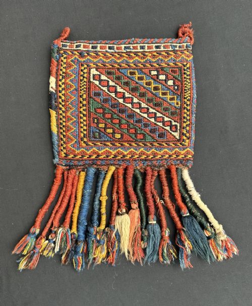 Antique Vanity-bag, Afshar Nomads, Kerman Province, South Persia.