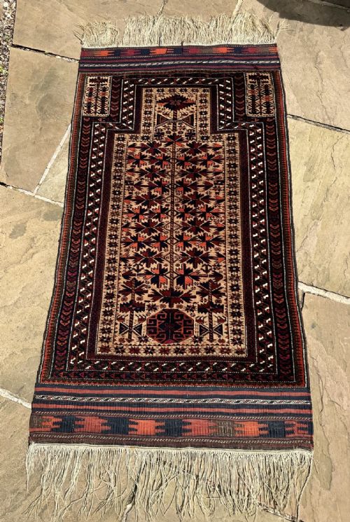 ANTIQUE TIMURI PRAYERRUG YAQOUB KHANI TRIBE BORDERLANDS OF NORTHEAST PERSIA NORTHWEST AFGHANISTAN - ADDITIONAL PHOTO 8