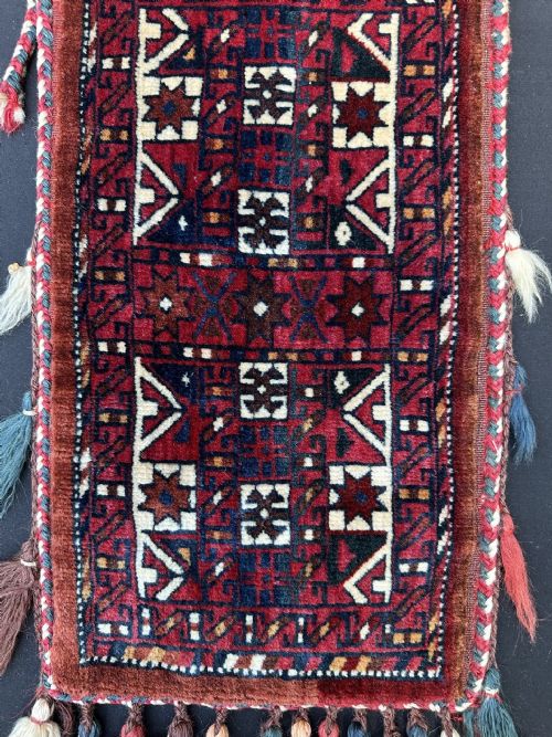 fig 1. Antique Turkmen Spindle-Bag, Yomut Tribes, Trans-Caspian Steppes, Turkmenistan, Central Asia.