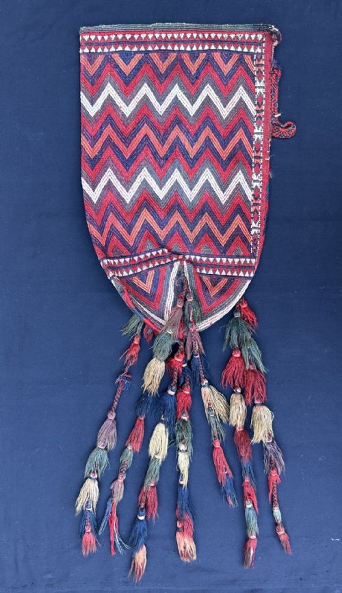 Antique Turkmen UK Bash, Yomut Tribes, Trans-caspian Steppes, Turkmenistan, Central Asia.