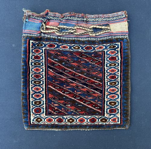 antique vanitybag koti arab tribes of varamin north persia - CATEGORY: ANTIQUE RUGS - DATED 1880