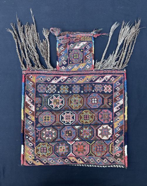Antique Salt-bag, Afshar Nomads, Kerman Province, South Persia.