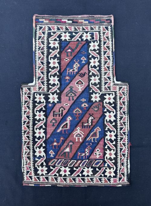 ANTIQUE SALTBAG KORDI TRIBES OF DARREH GAZ QUCHAN REGION KHORASSAN PROVINCE NORTHEAST PERSIA