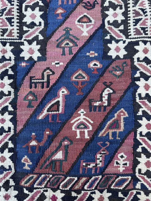 ANTIQUE SALTBAG KORDI TRIBES OF DARREH GAZ QUCHAN REGION KHORASSAN PROVINCE NORTHEAST PERSIA - ADDITIONAL PHOTO 1