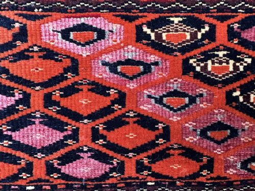 ANTIQUE TURKMEN JOLLAR SARIQ TRIBE YOLATAN OASIS TURKMENISTAN CENTRAL ASIA - ADDITIONAL PHOTO 5