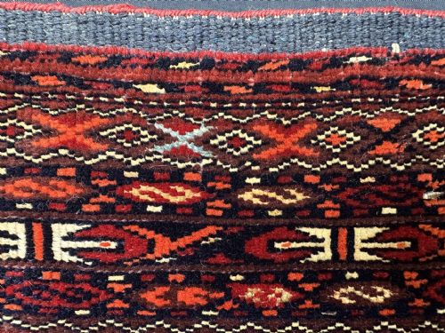 ANTIQUE TURKMEN JOLLAR SARIQ TRIBE YOLATAN OASIS TURKMENISTAN CENTRAL ASIA - ADDITIONAL PHOTO 6