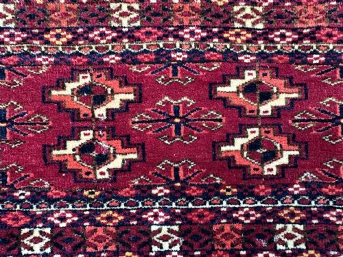 ANTIQUE TURKMEN KAP TEKE TRIBES MERV OASIS TURKMENISTAN CENTRAL ASIA - ADDITIONAL PHOTO 2
