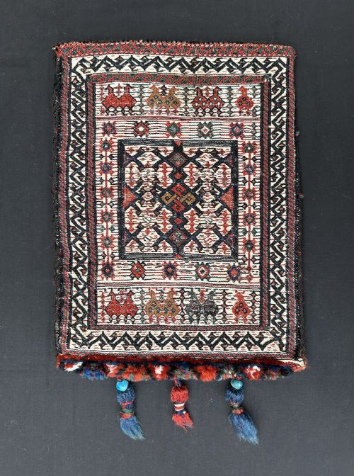ANTIQUE QASHOQDAN SPOONBAG LORIBAKHTIARI TRIBES THE CHAHAR MAHAL WESTERN PERSIA