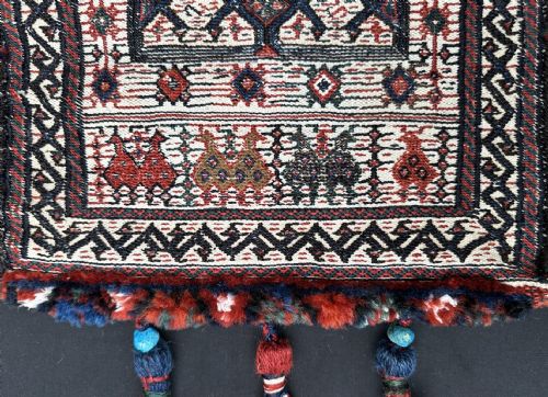 ANTIQUE QASHOQDAN SPOONBAG LORIBAKHTIARI TRIBES THE CHAHAR MAHAL WESTERN PERSIA - ADDITIONAL PHOTO 4