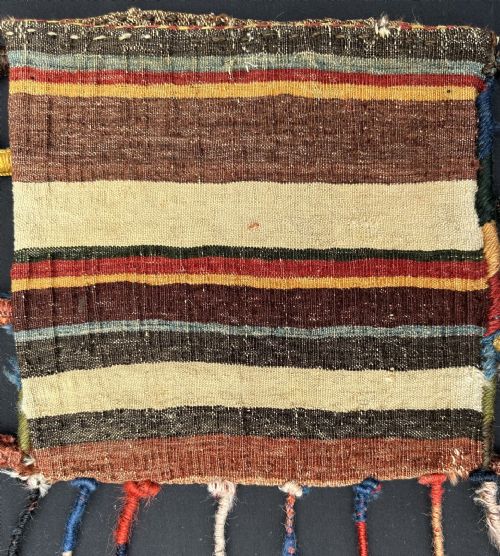 ANTIQUE VANITYBAG QASHQA'I CONFEDERACY BOLVARDI SUBTRIBE FARS PROVINCE SOUTHWEST PERSIA - ADDITIONAL PHOTO 7