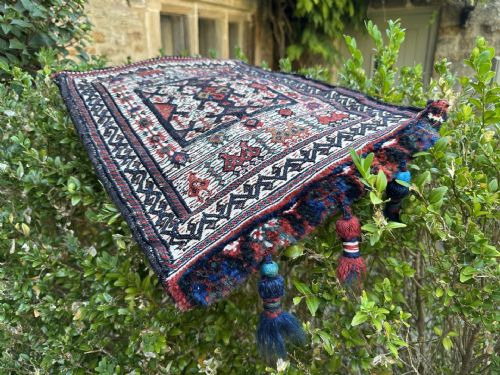 ANTIQUE QASHOQDAN SPOONBAG LORIBAKHTIARI TRIBES THE CHAHAR MAHAL WESTERN PERSIA - ADDITIONAL PHOTO 5