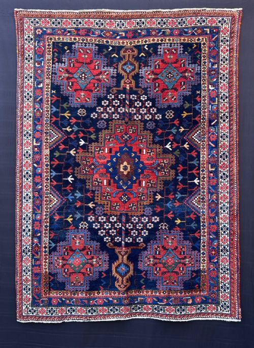 Antique Afshar Rug, Neiriz Region, Kerman Province, South Persia.