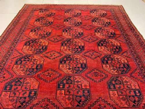 Antique Turkmen Carpet, Ersary Tribes, Middle Amu Darya Region, Turkmenistan, Central Asia.