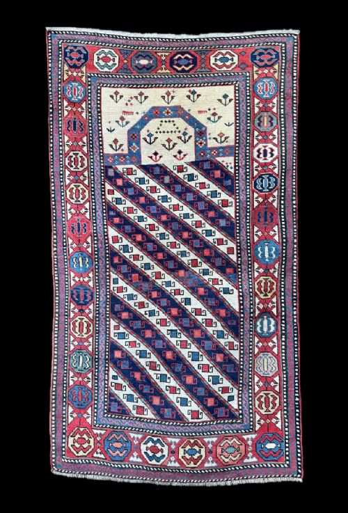 Antique Prayer-Rug, Gendje, Eastern Caucasus.