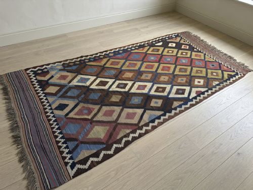 Antique Kilim, Qashqa'i Tribes, Fars Province, South-west Persia.
