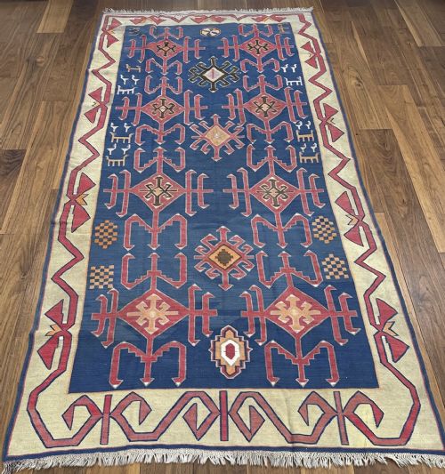 Antique Flat-weave / Kilim, Tribes of Avar, Davaghin, Daghestan, North-eastern Caucasus.