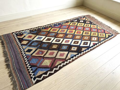 Antique Kilim, Qashqa'i Tribes, Fars Province, South-west Persia.