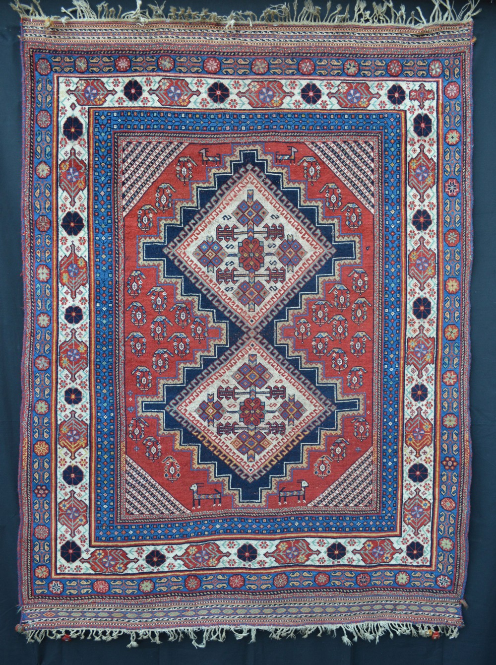 Antique Afshar Tribal Rug, Southern Persia