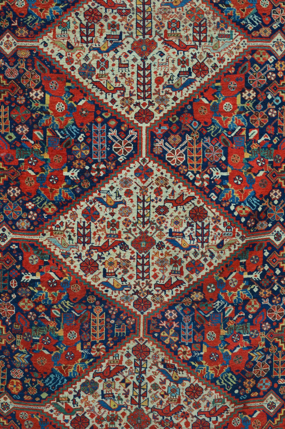 Antique Baharlu Tribal Rug of the Khamseh Confederacy, South-West Persia.