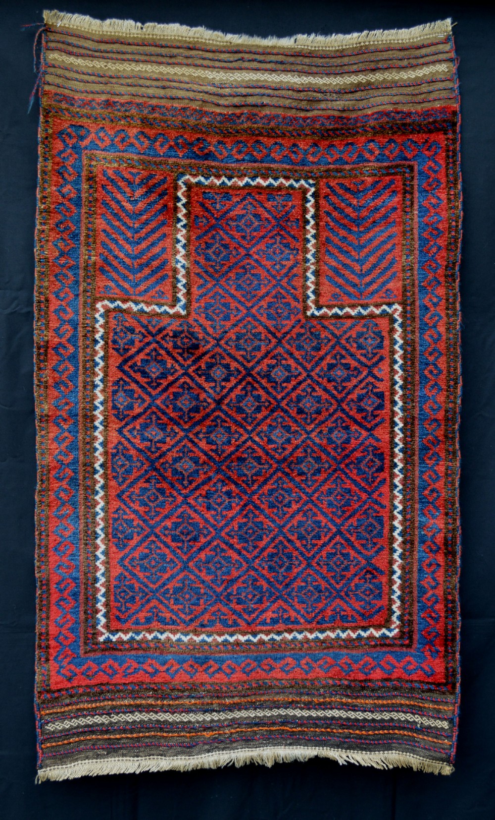 Antique Prayer Rug, Taimani Tribes, Western Afghanistan