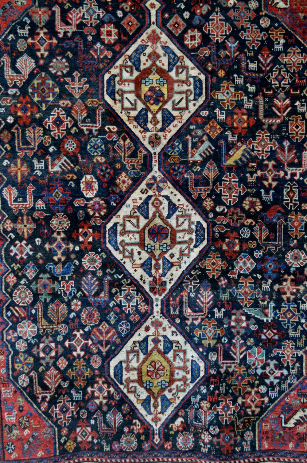 Antique Khamseh Confederacy Tribal Rug, South-West Persia