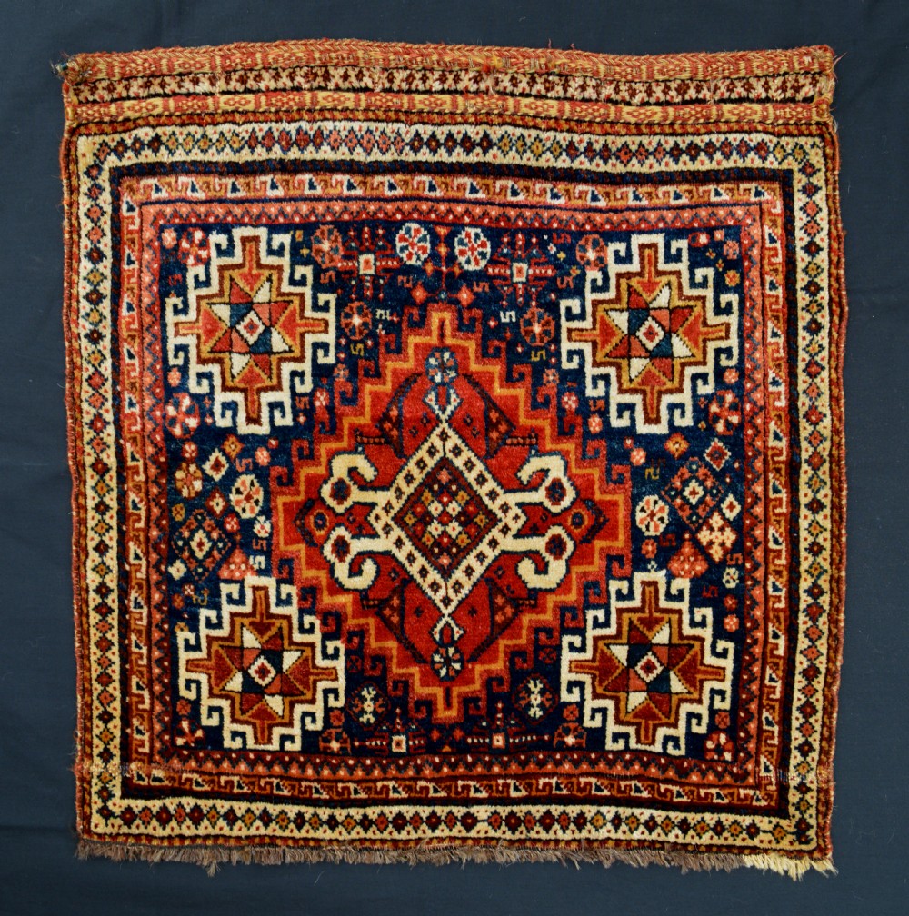 Antique Saddle-Bagface, Qashqa'i Tribes, Fars Province, South-West Persia