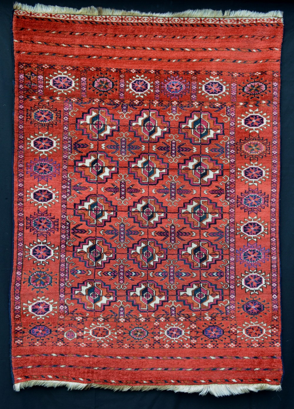 Antique Turkmen Wedding Rug, Tekke Tribes, Merv Oasis, Turkmenistan, Central Asia