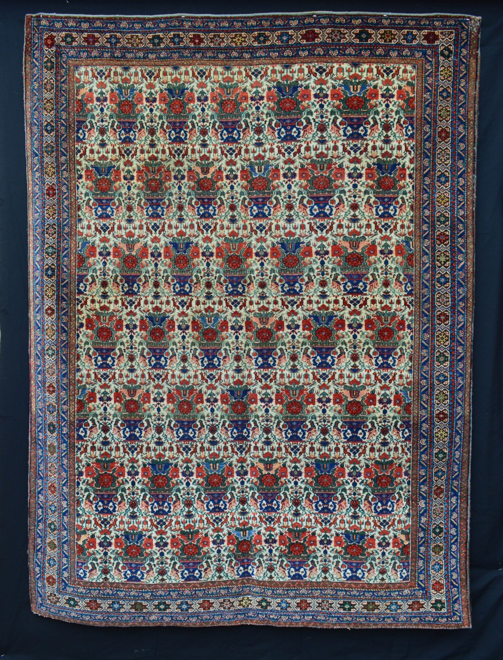 Antique Afshar Rug, Dehaj, Kerman Province, Southern Persia.