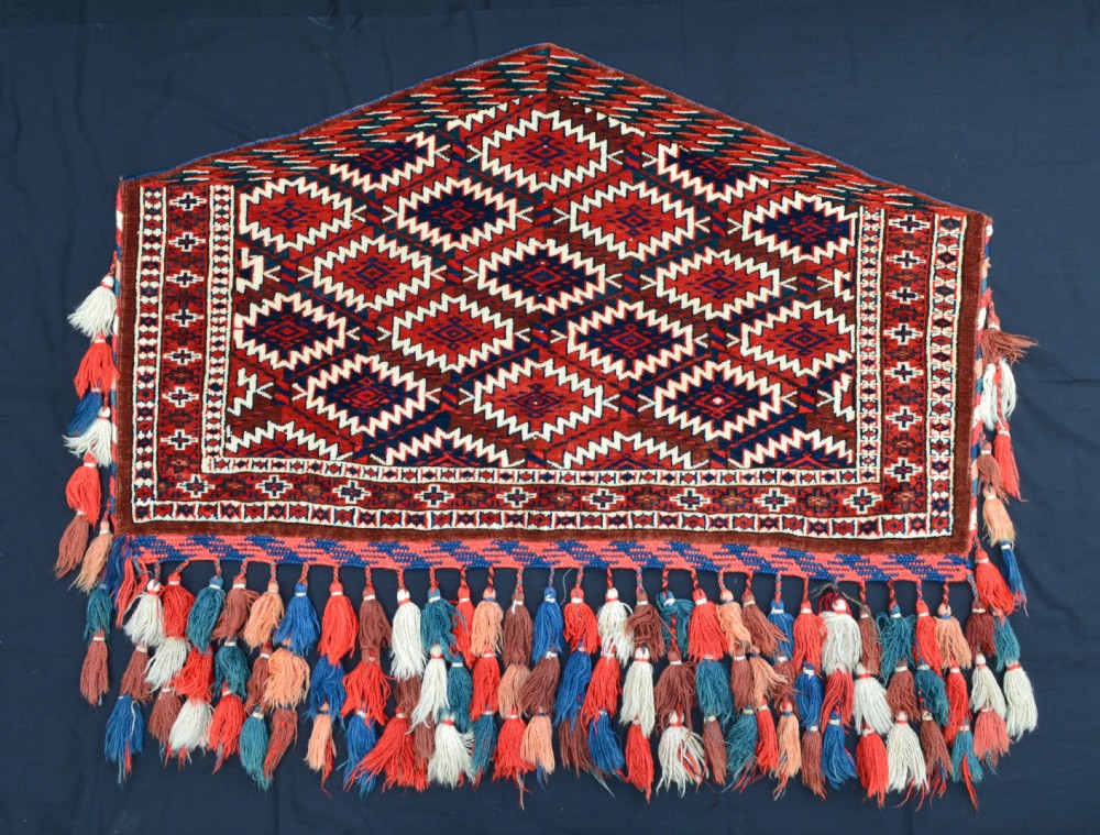 Antique Turkmen Asmalyk, Yomut Turkmen, Trans-Caspian Steppes, Central Asia