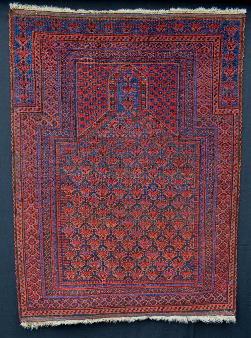 Antique Prayer Rug, Timuri Tribes, Dokhtar-e-Qazi Group, Western Afghanistan