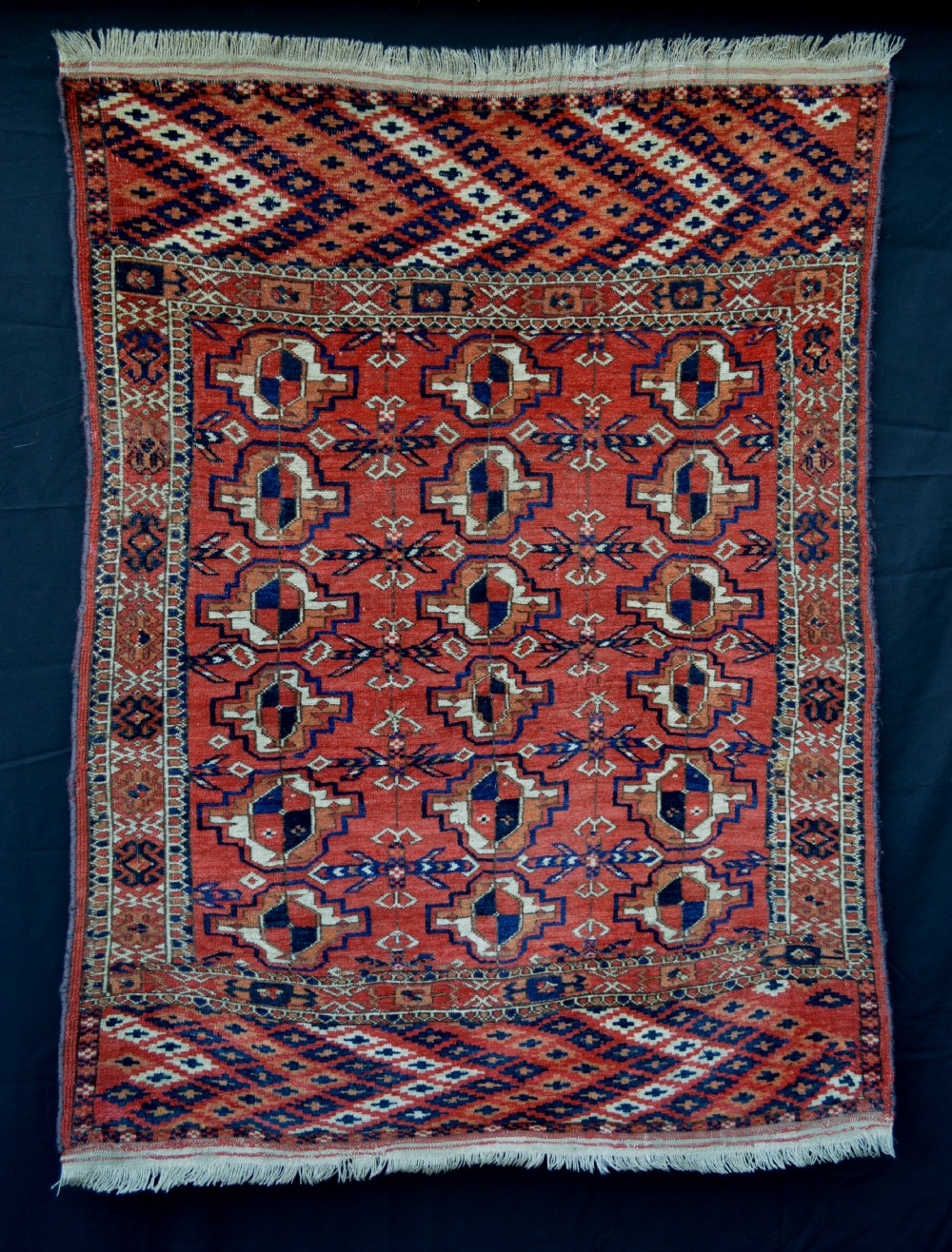 Antique Turkmen Wedding Rug, Tekke Tribes, Turkmenistan, Central Asia