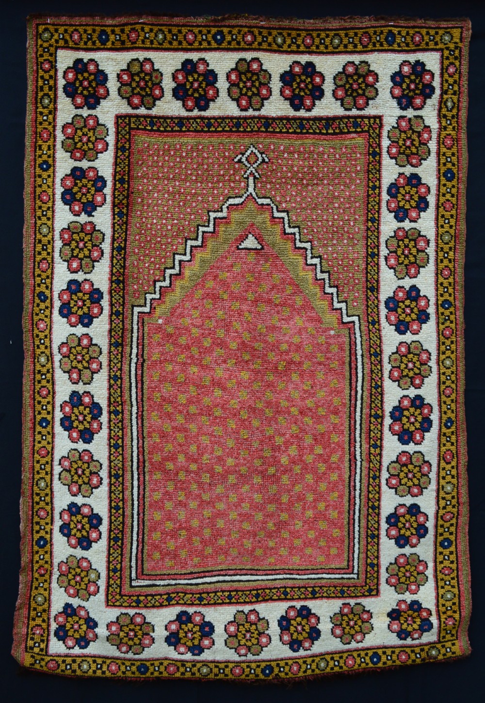 Antique Prayer Rug, Manastir, Central Anatolia