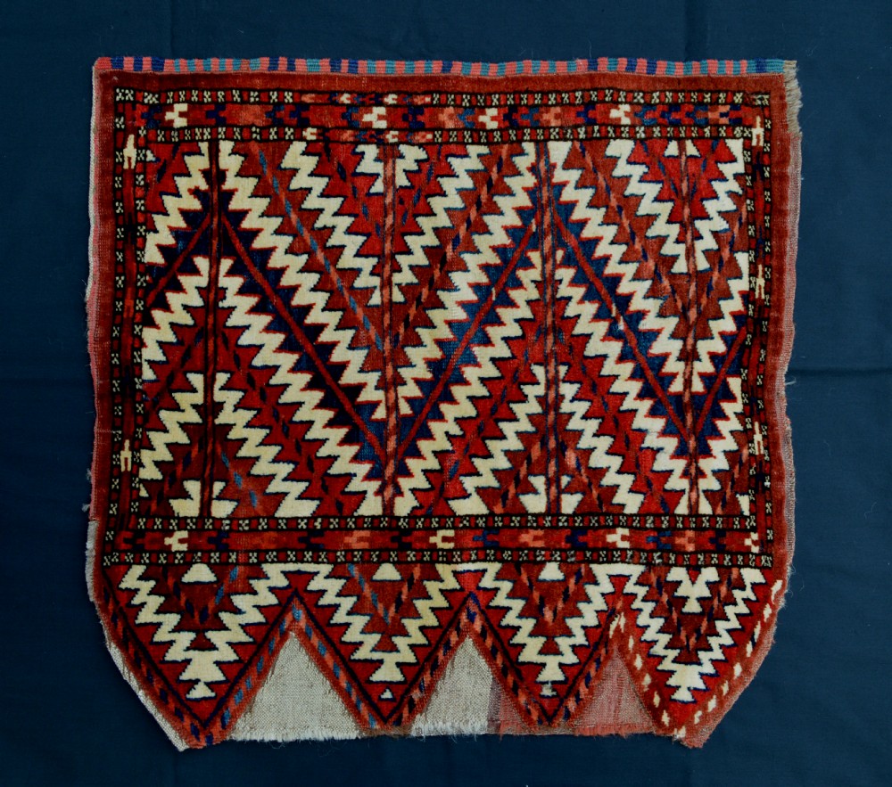Antique Uk Bash (Tent-Pole Bag), Yomud Turkmen, Trans-Caspian Steppes, Central Asia.