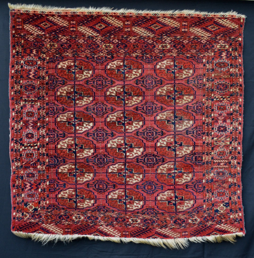  Antique Turkmen Wedding Rug, Tekke Tribes, Turkmenistan, Central Asia.