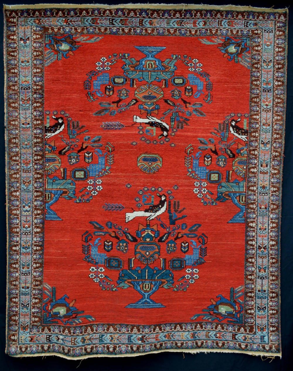 Antique Afshar Tribal Rug, Neiriz, Kerman Province, South Persia